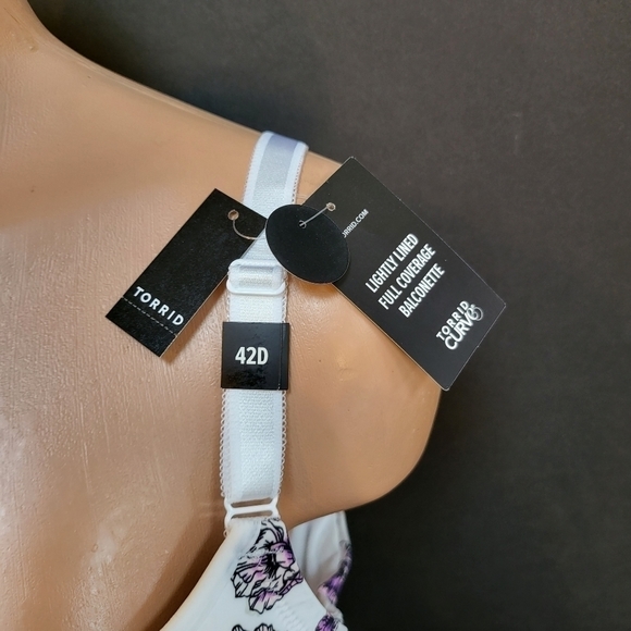 Torrid 42D Lightly Lined Full Coverage Balconette Bra - NWT - Picture 4 of 9